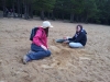 Anna & Rhiannon on the beach, Loch Morlich